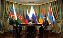 With President of Azerbaijan Ilham Aliyev and President of Armenia Serzh Sargsyan.