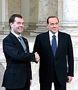 С Премьер-министром Италии Сильвио Берлускони.