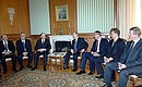 Russian-Armenian talks in enlarged format.