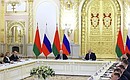 Заседание Высшего Государственного Совета Союзного государства России и Белоруссии. Фото: Михаил Метцель, ТАСС