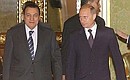 Meeting with President of Egypt Hosni Mubarak.