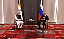 Встреча с Премьер-министром Республики Индия Нарендрой Моди. Фото: Александр Демьянчук, ТАСС