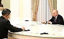 Встреча с членом Государственного совета, Министром обороны Китайской Народной Республики Ли Шанфу. Фото: Павел Бедняков, РИА «Новости»