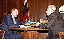 Встреча с губернатором Ханты-Мансийского автономного округа Александром Филипенко.