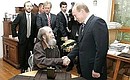 With Aleksandr Solzhenitsyn.