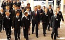 Открытие первого президентского кадетского училища.
