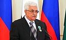 President of the Palestinian National Authority Mahmoud Abbas.