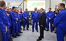 Встреча с работниками завода по сжижению природного газа «Ямал СПГ».