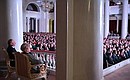На концерте памяти Анатолия Собчака. С вдовой А.Собчака Людмилой Нарусовой.