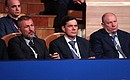 Участники пленарного заседания съезда Российского союза промышленников и предпринимателей.