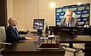 Working meeting with LDPR leader Vladimir Zhirinovsky (via videoconference).