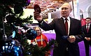 Vladimir Putin took part in the New Year Tree of Wishes charity campaign. Photo: Valery Sharifulin, TASS