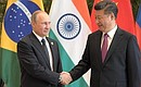 With President of the People's Republic of China Xi Jinping before the informal meeting of BRICS heads of state and government. Photo: RIA Novosti