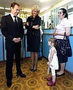 Visiting Children’s City Medical Centre No. 89. With Healthcare and Social Development Minister Tatyana Golikova (centre).