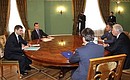Meeting with leadership of United Russia political party.