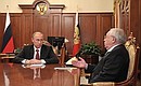 С Уполномоченным по правам человека в России, президентом Паралимпийского комитета России Владимиром Лукиным.
