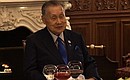 Бывший премьер-министр Японии Ёсиро Мори.