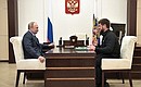 С главой Чеченской Республики Рамзаном Кадыровым.