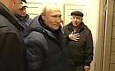 During his visit to Mariupol. Vladimir Putin talked with local residents of the Nevsky District.