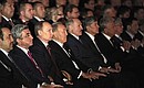 Participants in the Supreme Eurasian Economic Council meeting at a gala concert at the Astana Opera.