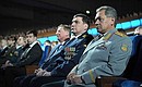 Gala event marking Defender of the Fatherland Day. On the right – Defence Minister Sergei Shoigu.