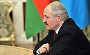 На заседании Высшего Евразийского экономического совета. Президент Белоруссии Александр Лукашенко.