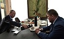 With Vadim Semenov, Mayor of Cheremkhovo, Irkutsk Region.