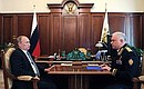 С директором Пограничной службы ФСБ России Владимиром Проничевым.