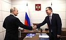 Meeting with Krasnodar Territory Governor Veniamin Kondratyev.