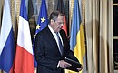 Foreign Minister Sergei Lavrov before the Normandy format summit.