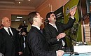 Во время посещения Курганского пограничного института ФСБ России. Президенту показали технику, которую используют пограничники.