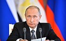 Vladimir Putin made press statement following bilateral talks.