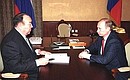 С Президентом Башкирии Муртазой Рахимовым.