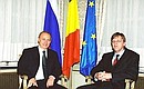 President Putin with Belgian Prime Minister Guy Verhofstadt.