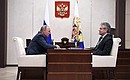 С избранным президентом Российской академии наук Александром Сергеевым.