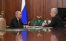 Meeting with Moscow Mayor Sergei Sobyanin.