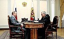 С главой Торгово-промышленной палаты Евгением Примаковым.