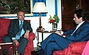 С Председателем Правительства Испании Хосе Мария Аснаром.