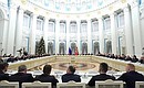 Встреча с представителями российских деловых кругов и объединений.