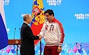Орденом Почёта награждён двукратный серебряный призёр Олимпийских игр в санном спорте Альберт Демченко.