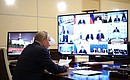 At the meeting of the Presidential Council for Interethnic Relations via videoconference.
