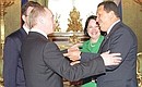 President Vladimir Putin with Hugo Chavez, President of Venezuela.