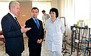 At Children’s Neuropsychiatric Hospital No 18. With Moscow Mayor Sergei Sobyanin and the hospital’s head doctor Tatyana Batysheva.