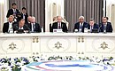At the meeting of the heads of state participating in the Fifth Caspian Summit.
