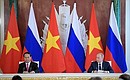 Press statements following Russian-Vietnamese talks.