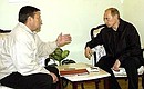 Meeting with governor of the Leningrad Region Valery Serdyukov.