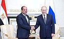 С Президентом Египта Абдельфаттахом Сиси. Фото: Алексей Даничев, РИА «Новости»