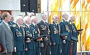 Ветераны Великой Отечественной войны, приглашённые на открытие нового здания Белорусского государственного музея истории Великой Отечественной войны.