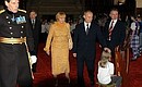 В сопровождении Герцога Йоркского Владимир и Людмила Путины осмотрели залы Эдинбургского замка.
