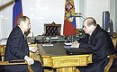 Рабочая встреча с Министром Станиславом Ильясовым.